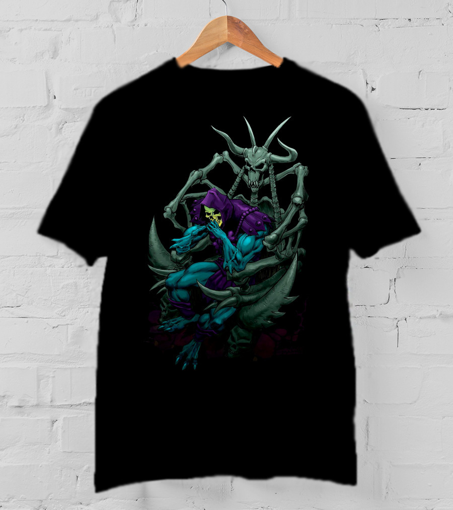 Masters Of The Universe Skeletor On Bone Throne T-Shirt
