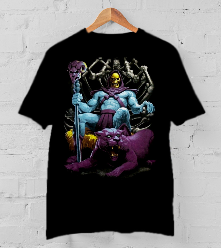 Skeletor And Panthor Masters Of The Universe Villain T-Shirt