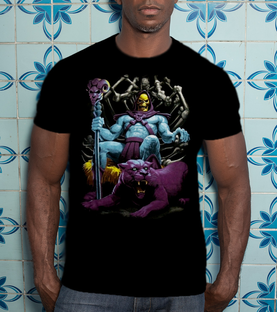 Skeletor And Panthor Masters Of The Universe Villain T-Shirt