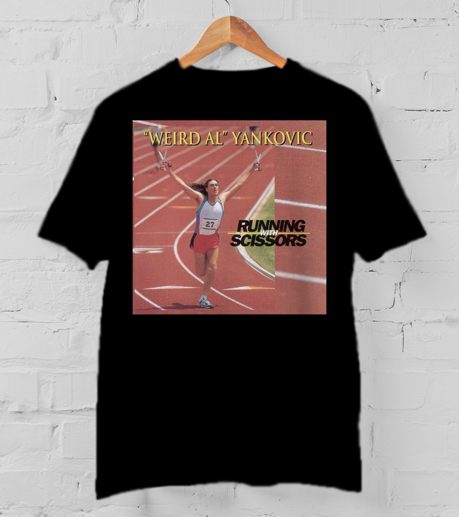 Weird Al Yankovic Running With Scissors Track T-Shirt