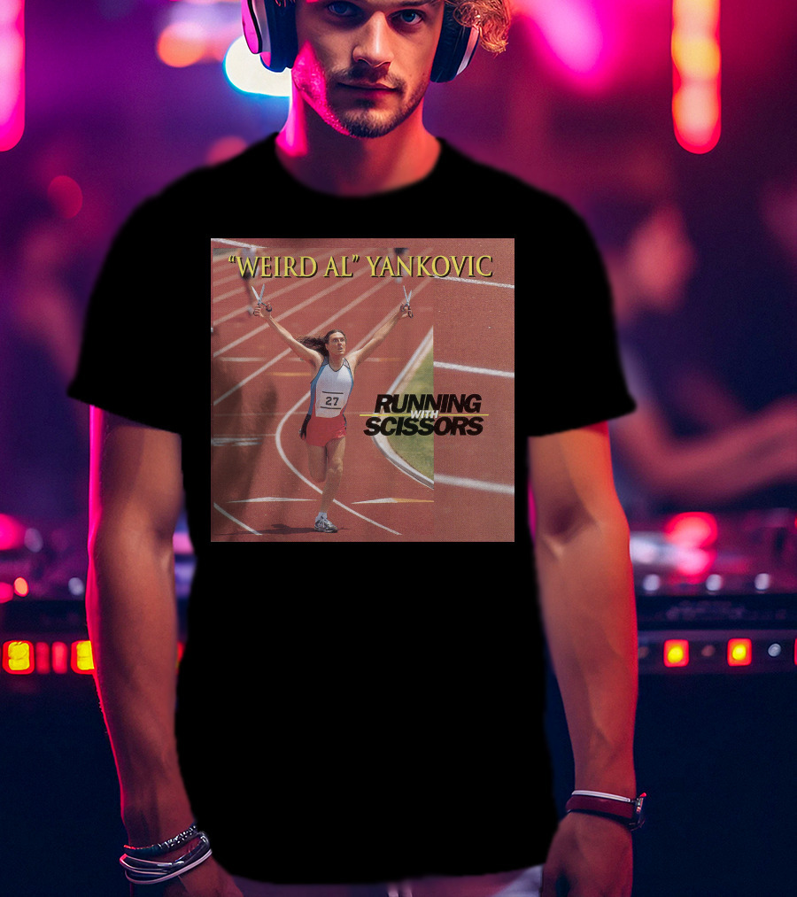 Weird Al Yankovic Running With Scissors Track T-Shirt