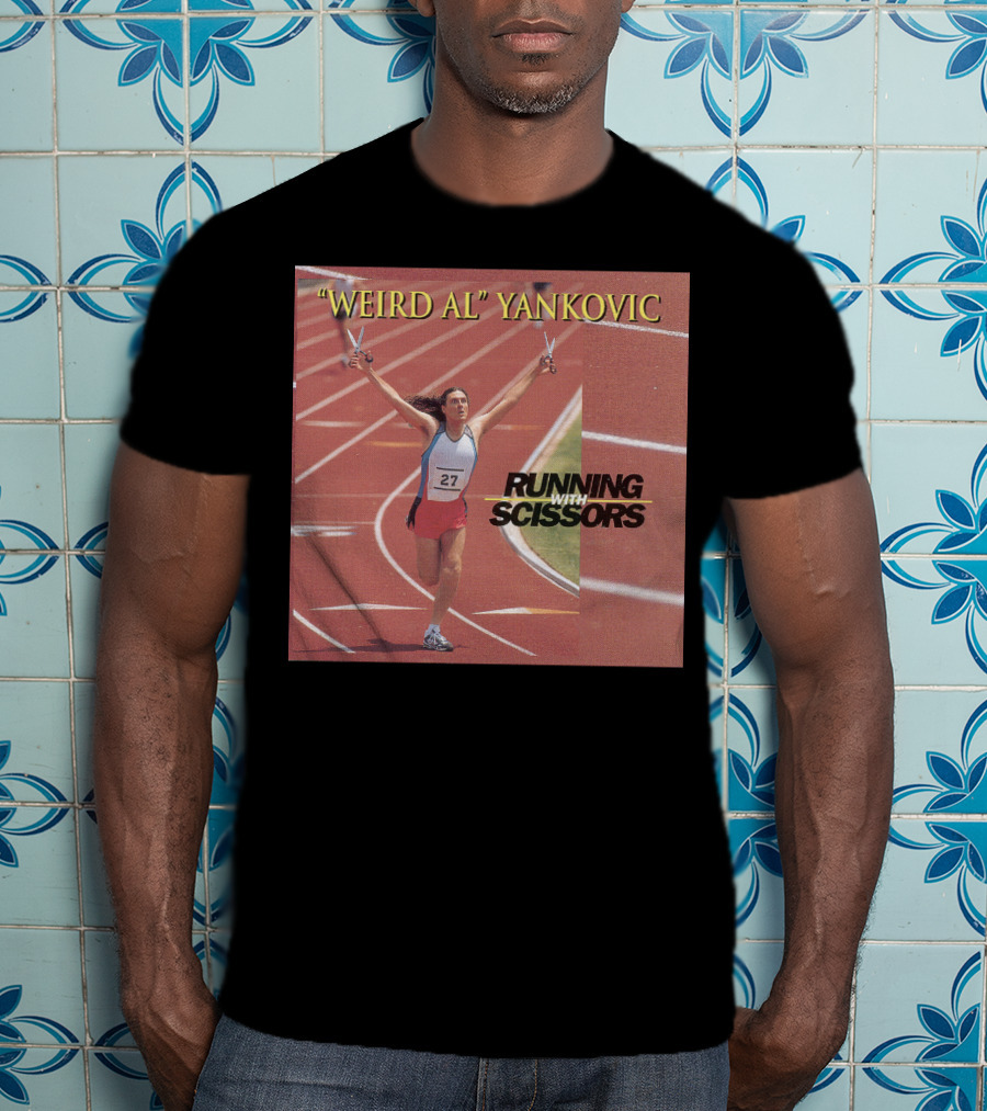 Weird Al Yankovic Running With Scissors Track T-Shirt