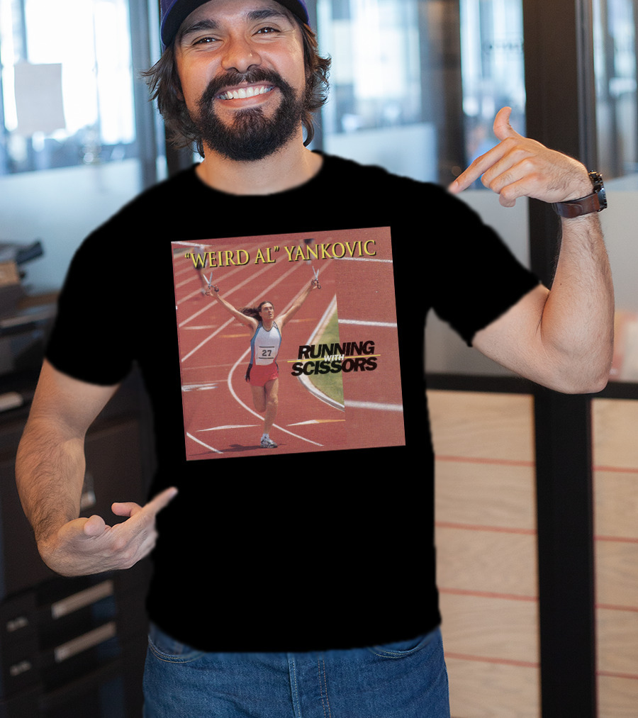 Weird Al Yankovic Running With Scissors Track T-Shirt