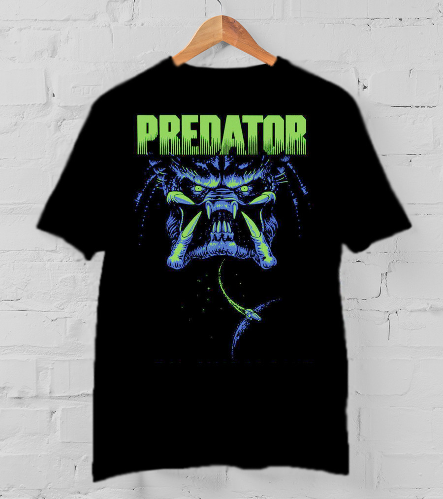 Predator Alien Creature Neon Combat Action T-Shirt