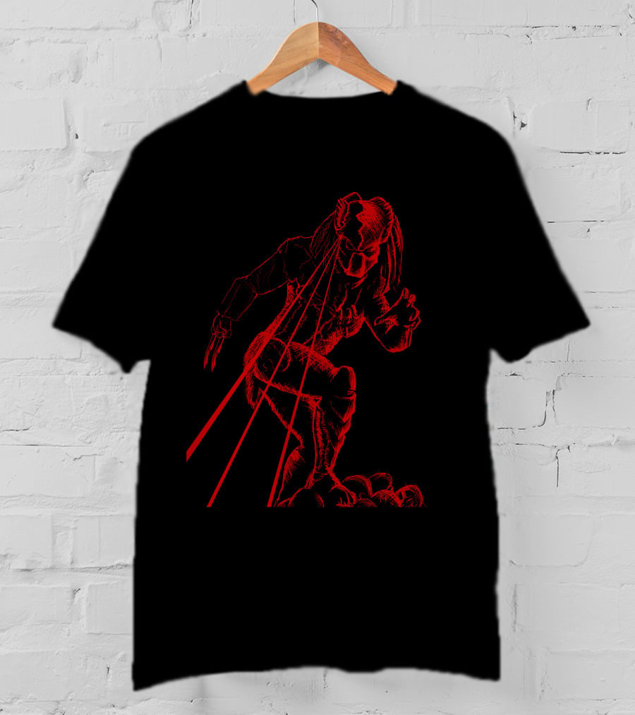 Predator Red Laser Vision Warrior T-Shirt