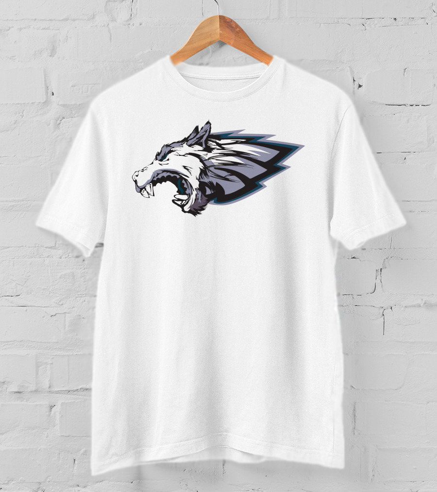 Eliot Shorr-Parks Darren Grimes X Eagles Wolf Head Wings T-Shirt