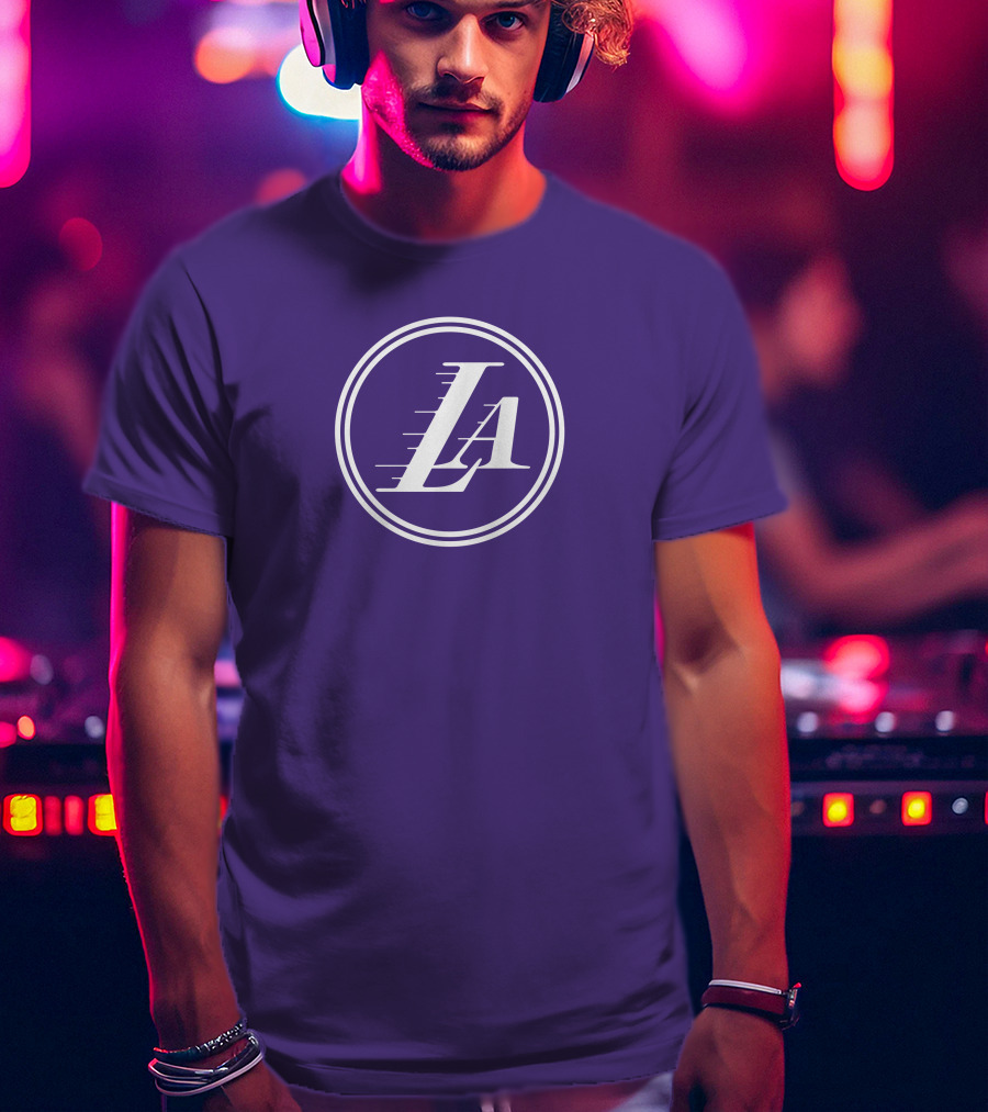 Anthony Davis Los Angeles Lakers LA Circle T-Shirt
