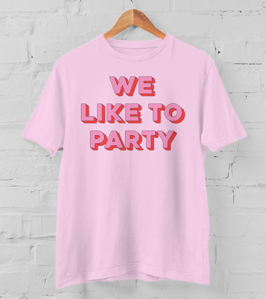 WE LIKE TO PARTY Red T-Shirt
