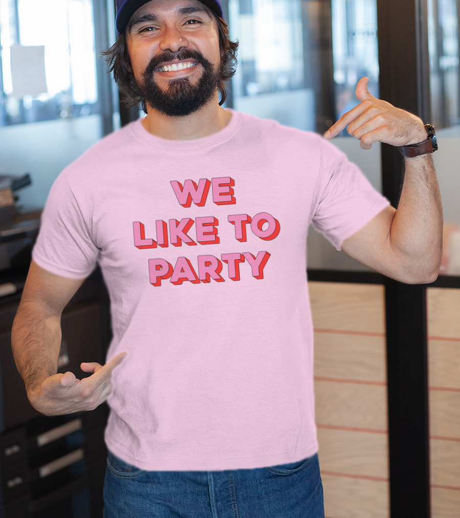 WE LIKE TO PARTY Red T-Shirt