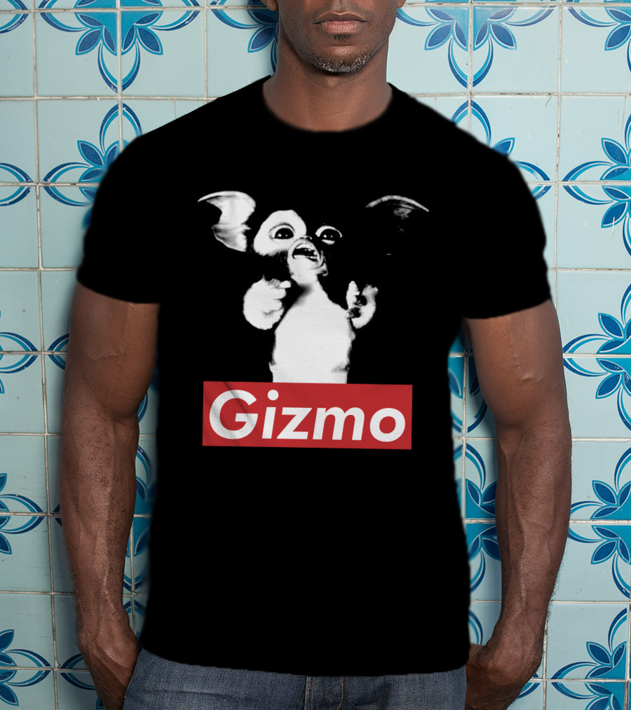 Gizmo Gremlins Vintage Style Black And White Image T-Shirt