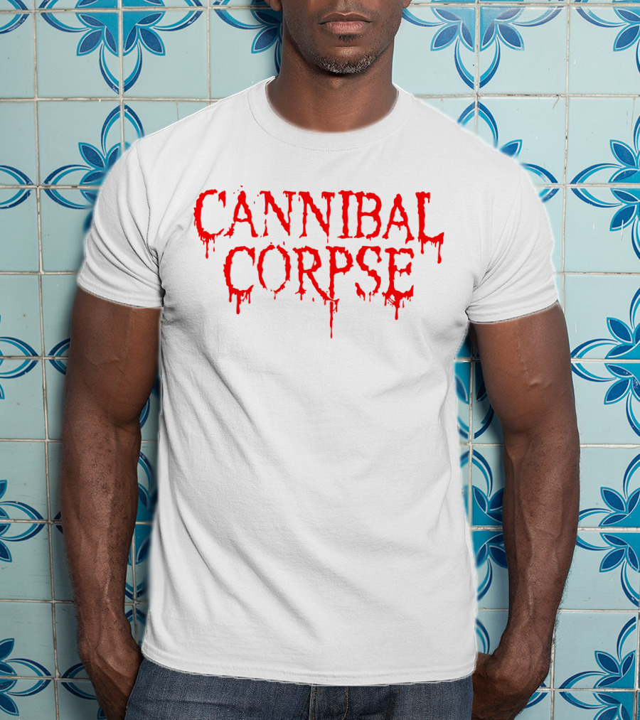 Cannibal Corpse Dripping Blood Text T-Shirt
