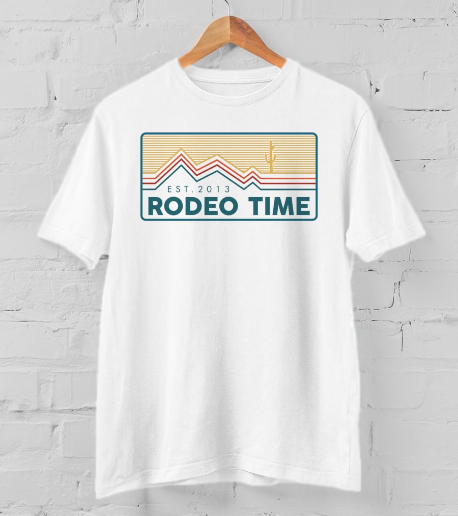 EST. 2013 Rodeo Time Dale Brisby White Summit T-Shirt