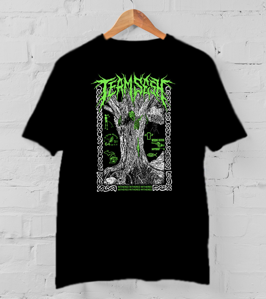 Teamsesh Withered Green Tree Wrong House Mothman 64 T-Shirt