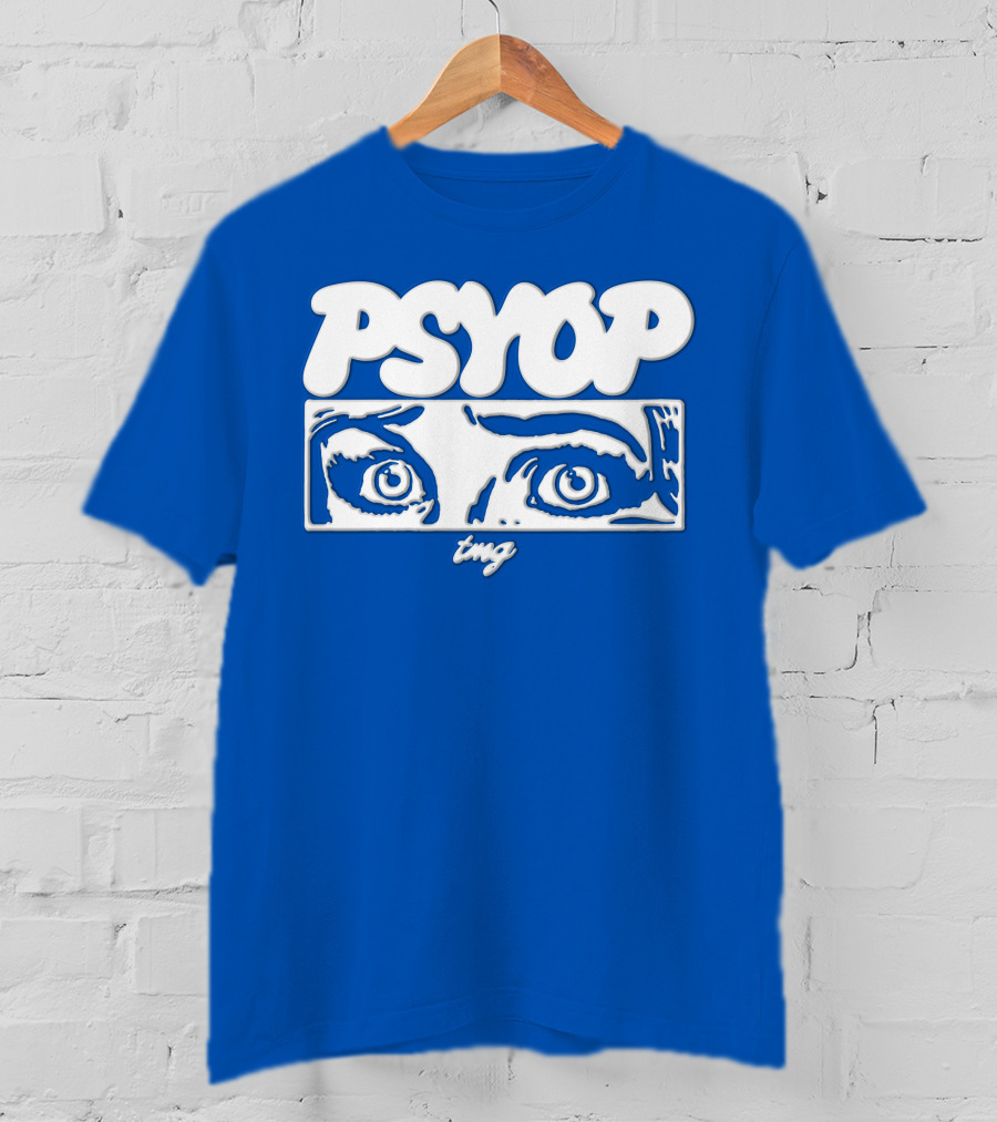 PSYOP TMG Eye Design Crewneck T-Shirt