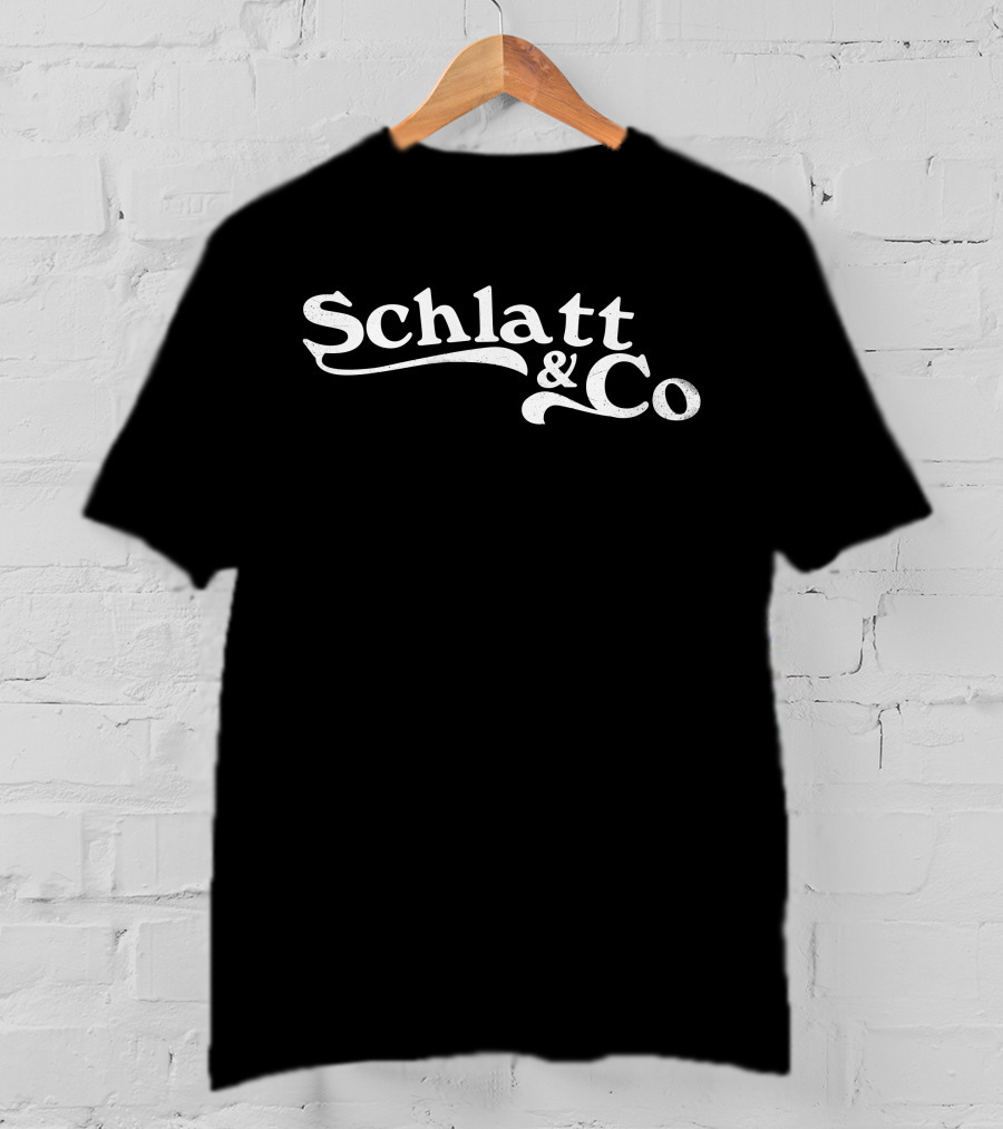 Jschlatt Merch Schlatt And Co Logo White Text T-Shirt