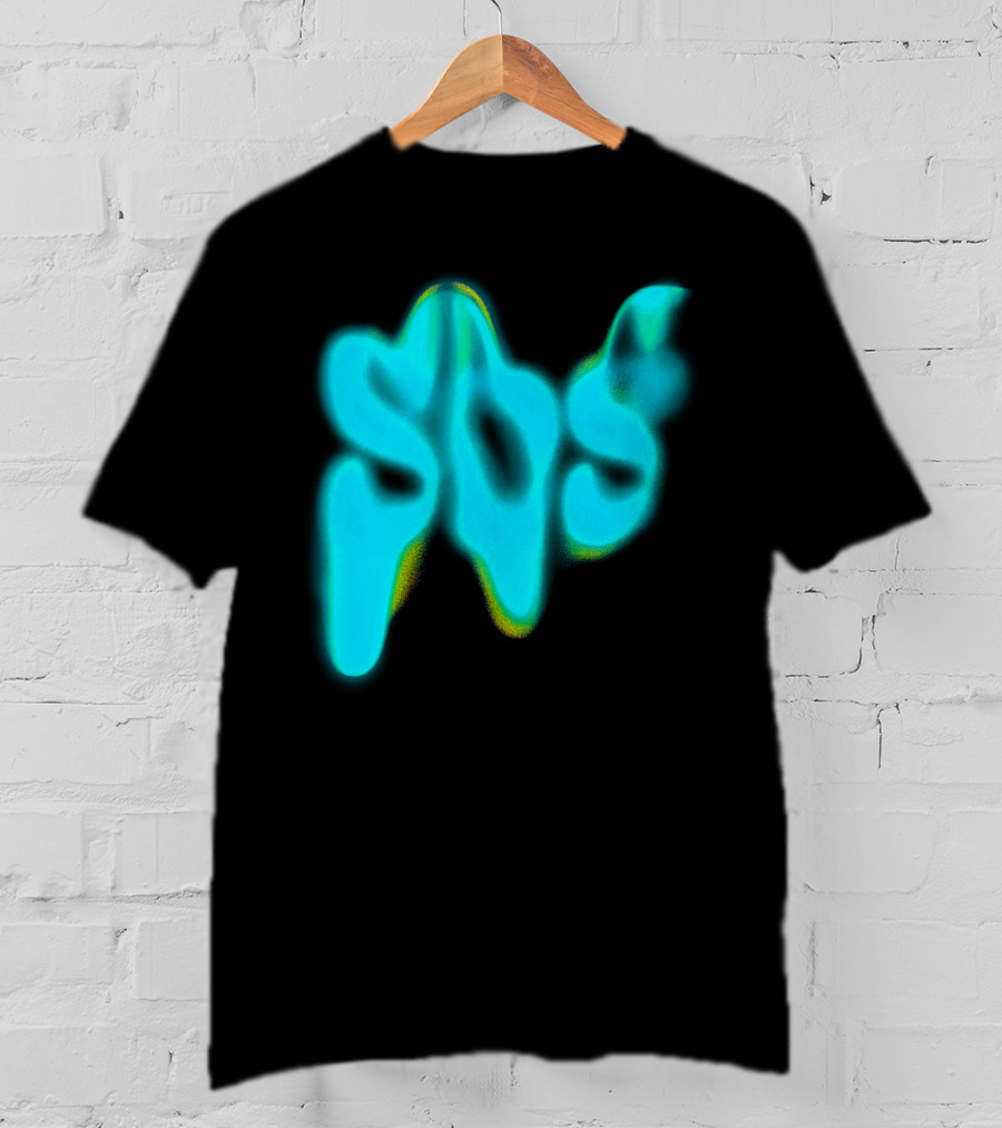 Sza SOS Neon Glow Image T-Shirt