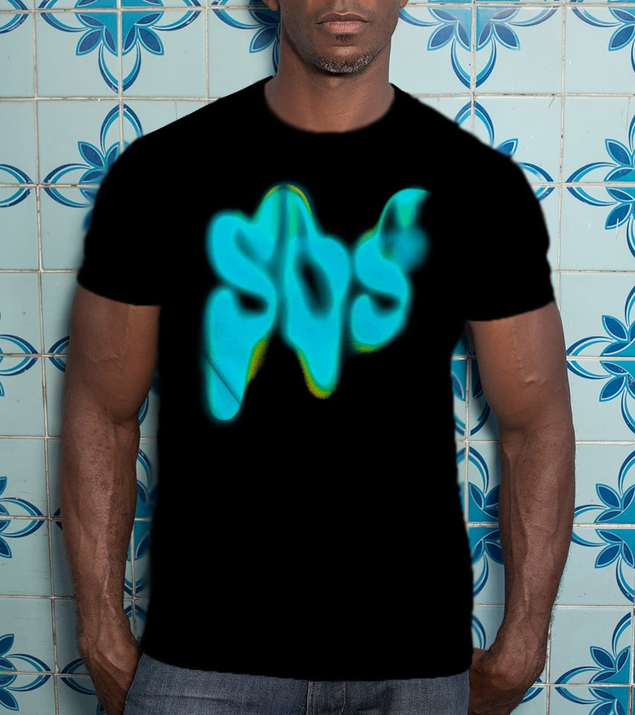 Sza SOS Neon Glow Image T-Shirt