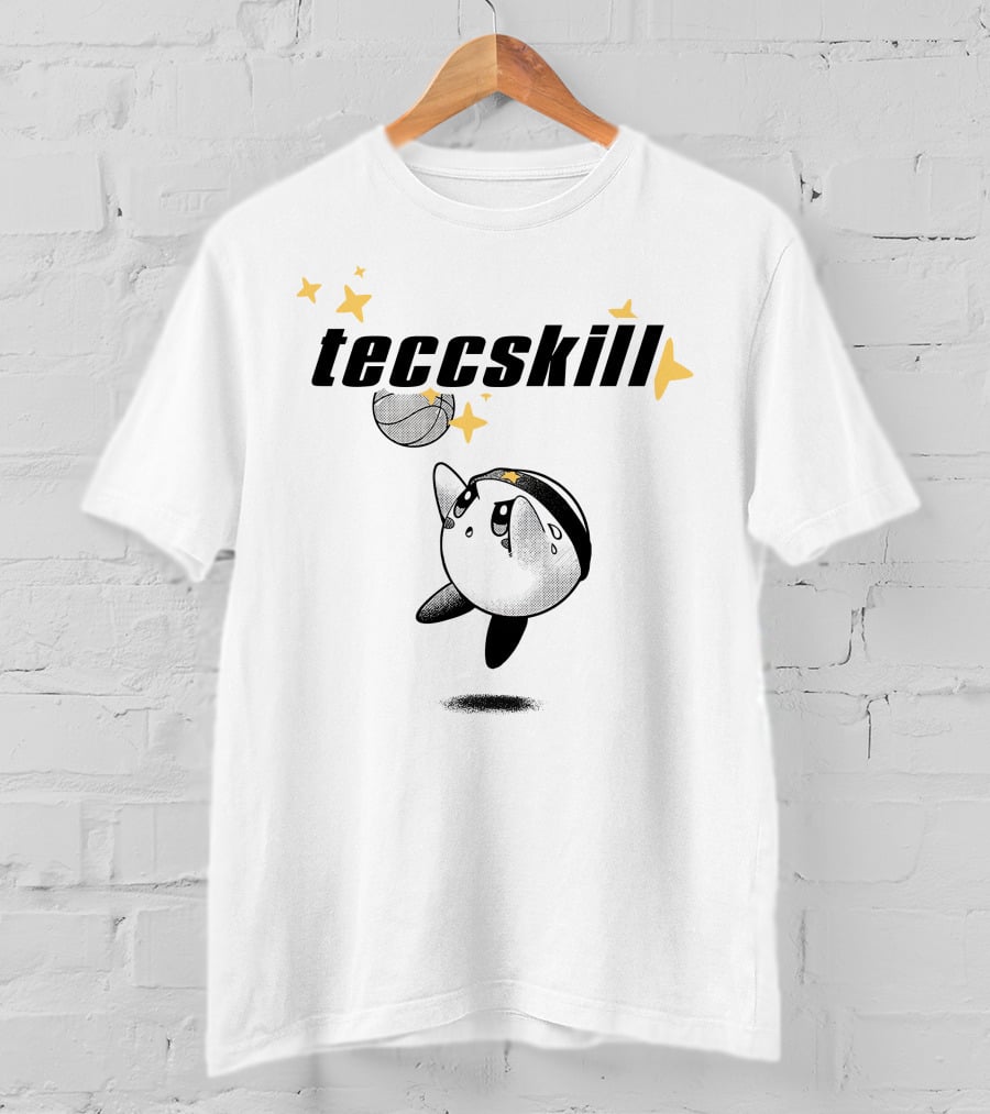 Teccskill Kirby Basketball Star Sparkle T-Shirt