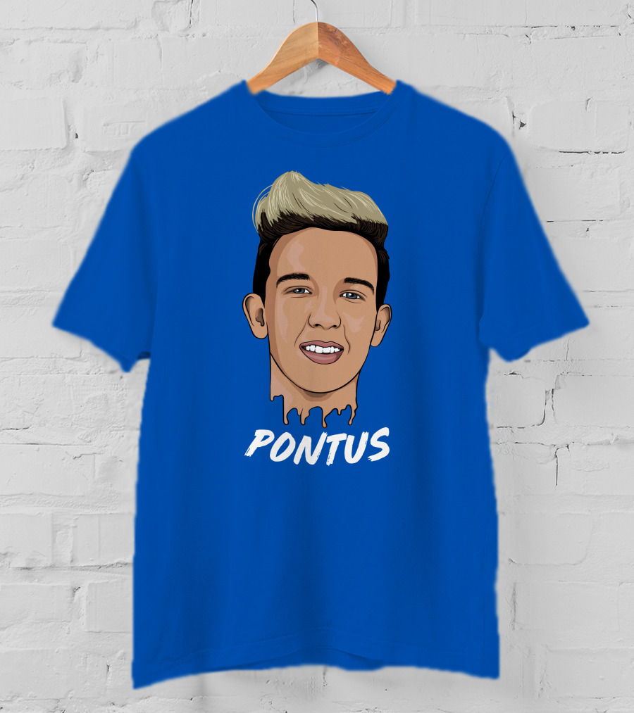 Pontus Rasmusson Merch Blue Portrait Pontus T-Shirt
