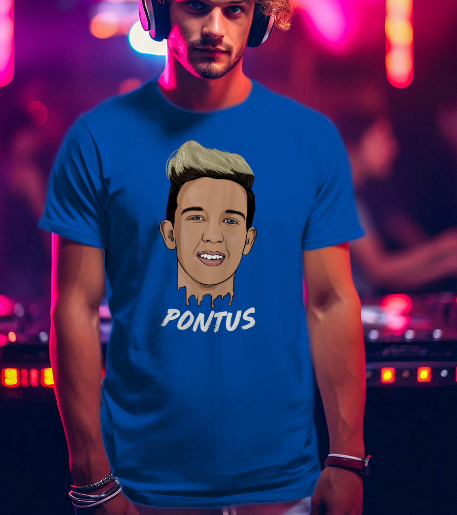 Pontus Rasmusson Merch Blue Portrait Pontus T-Shirt