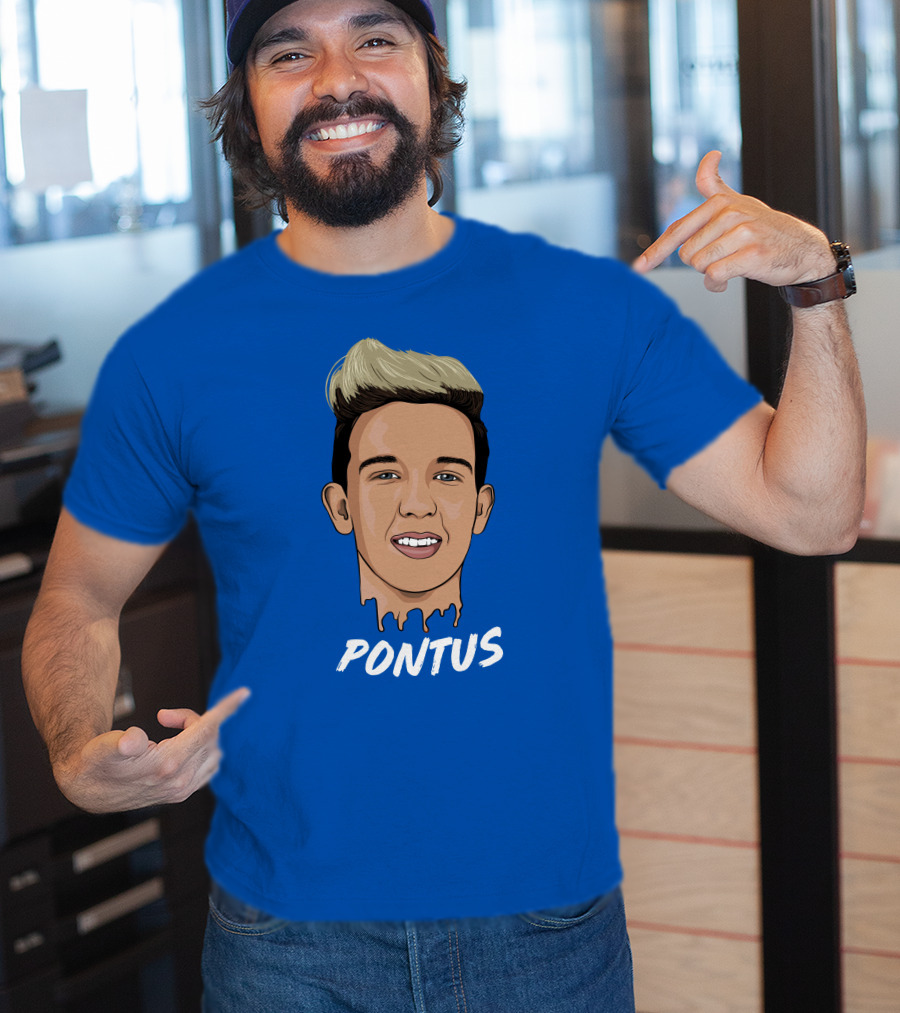 Pontus Rasmusson Merch Blue Portrait Pontus T-Shirt