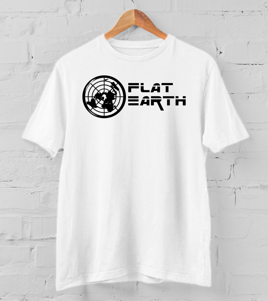 Flat Earth Model Globe Projection T-Shirt