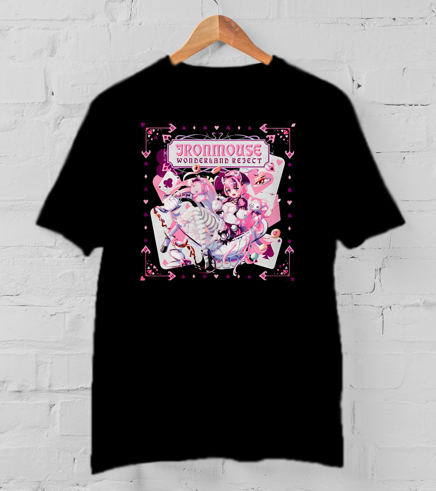 Ironmouse Wonderland Reject Alice-Inspired Fantasy Adventure T-Shirt