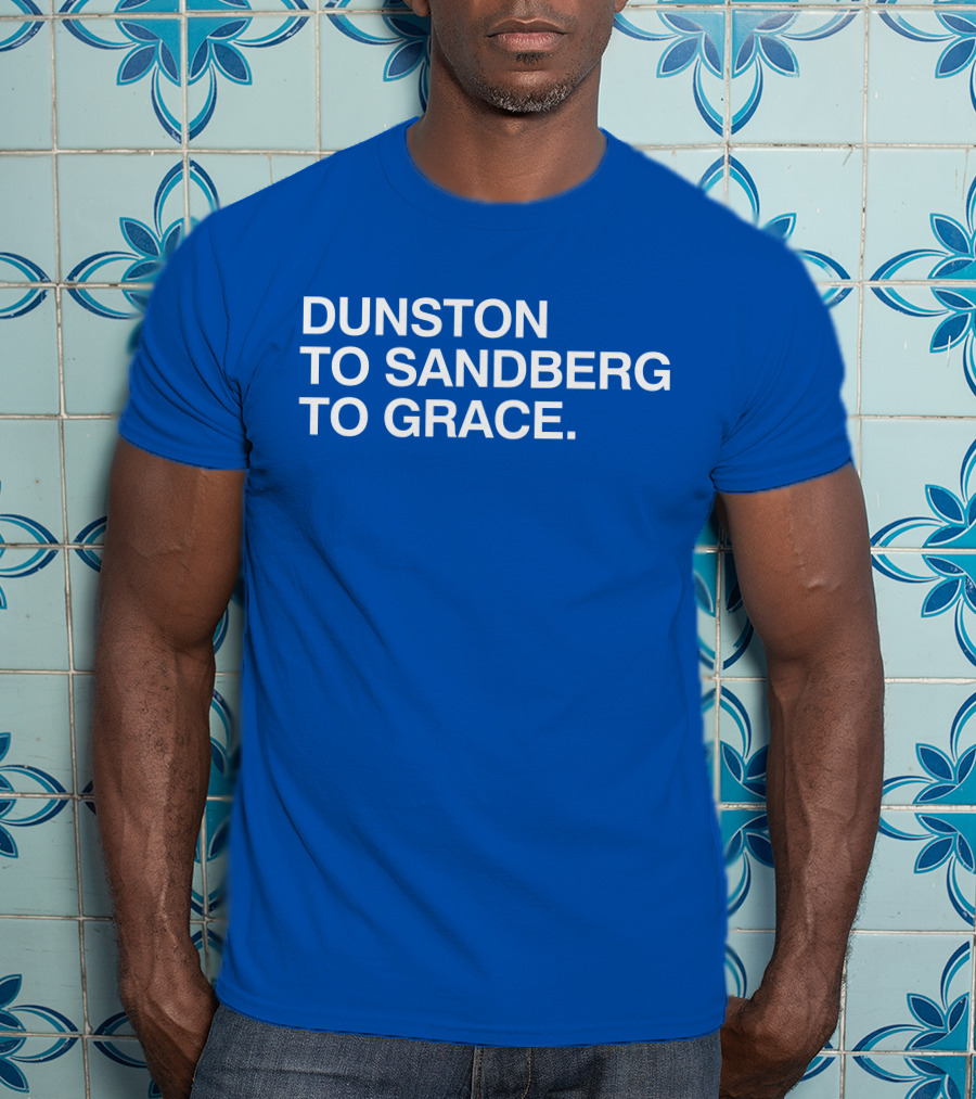 Dunston To Sandberg To Grace Men's Baseball Trio T-Shirt
