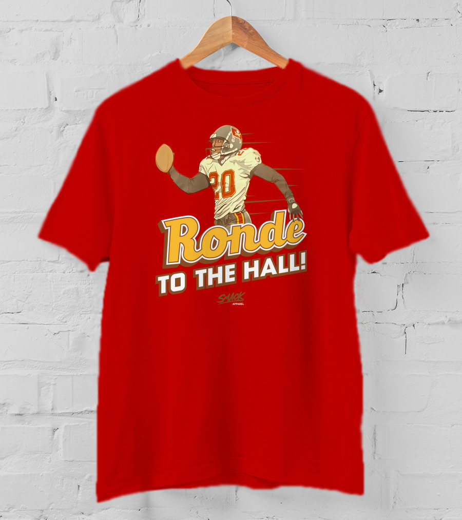 Ronde To The Hall Smack Apparel Football T-Shirt