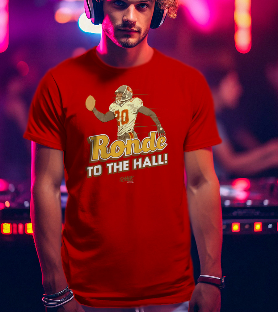 Ronde To The Hall Smack Apparel Football T-Shirt
