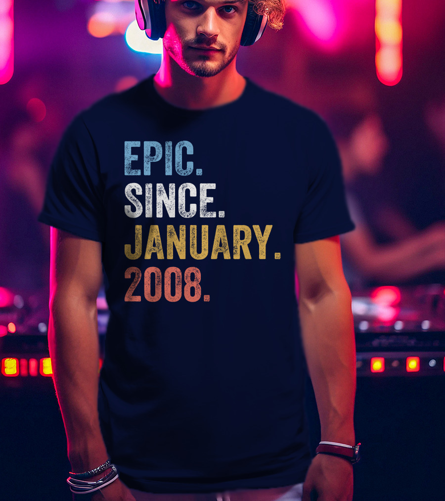 Epic Since January 2008 Retro T-Shirt