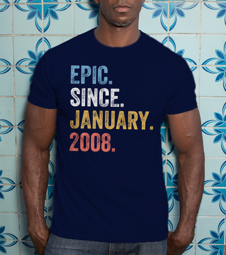 Epic Since January 2008 Retro T-Shirt