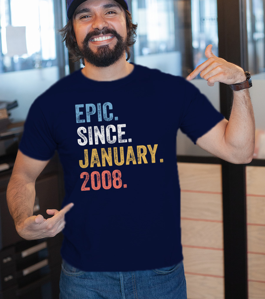 Epic Since January 2008 Retro T-Shirt