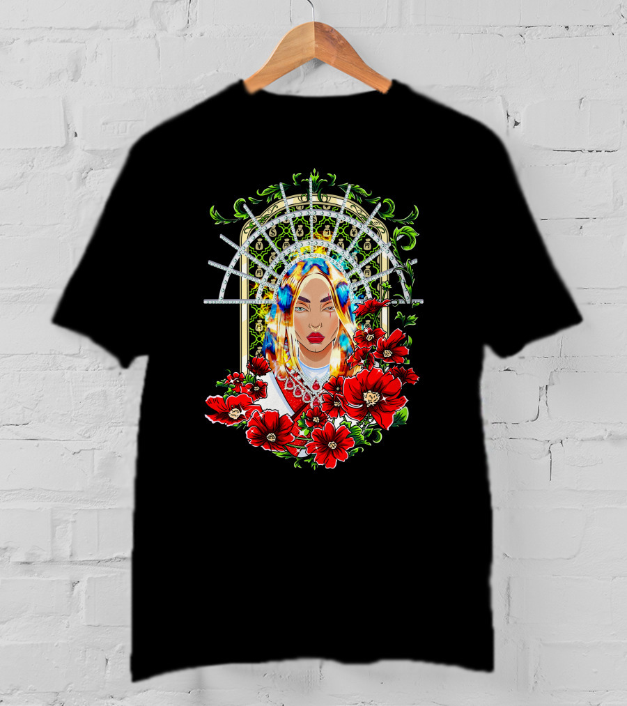 Mercedes Varnado CEO Moné Art Nouveau Floral Halo T-Shirt
