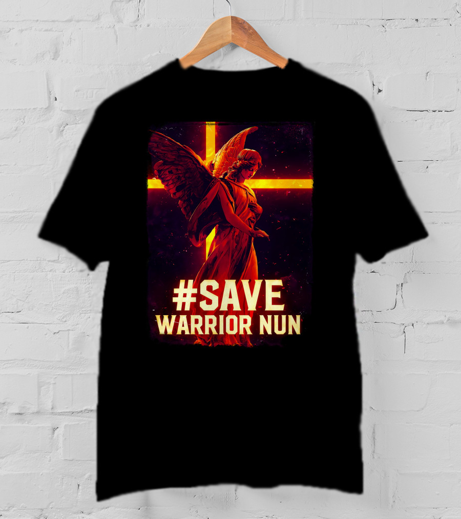 Save Warrior Nun Angel Red Cross T-Shirt