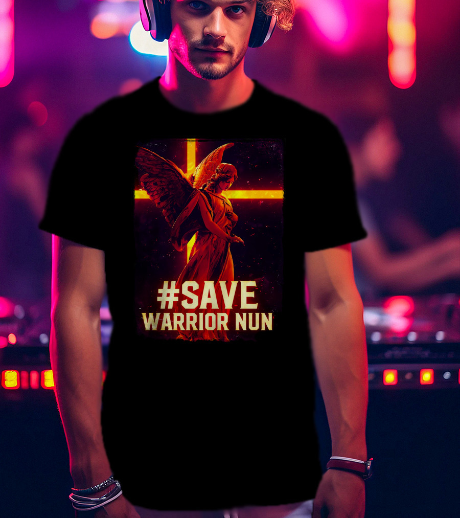 Save Warrior Nun Angel Red Cross T-Shirt