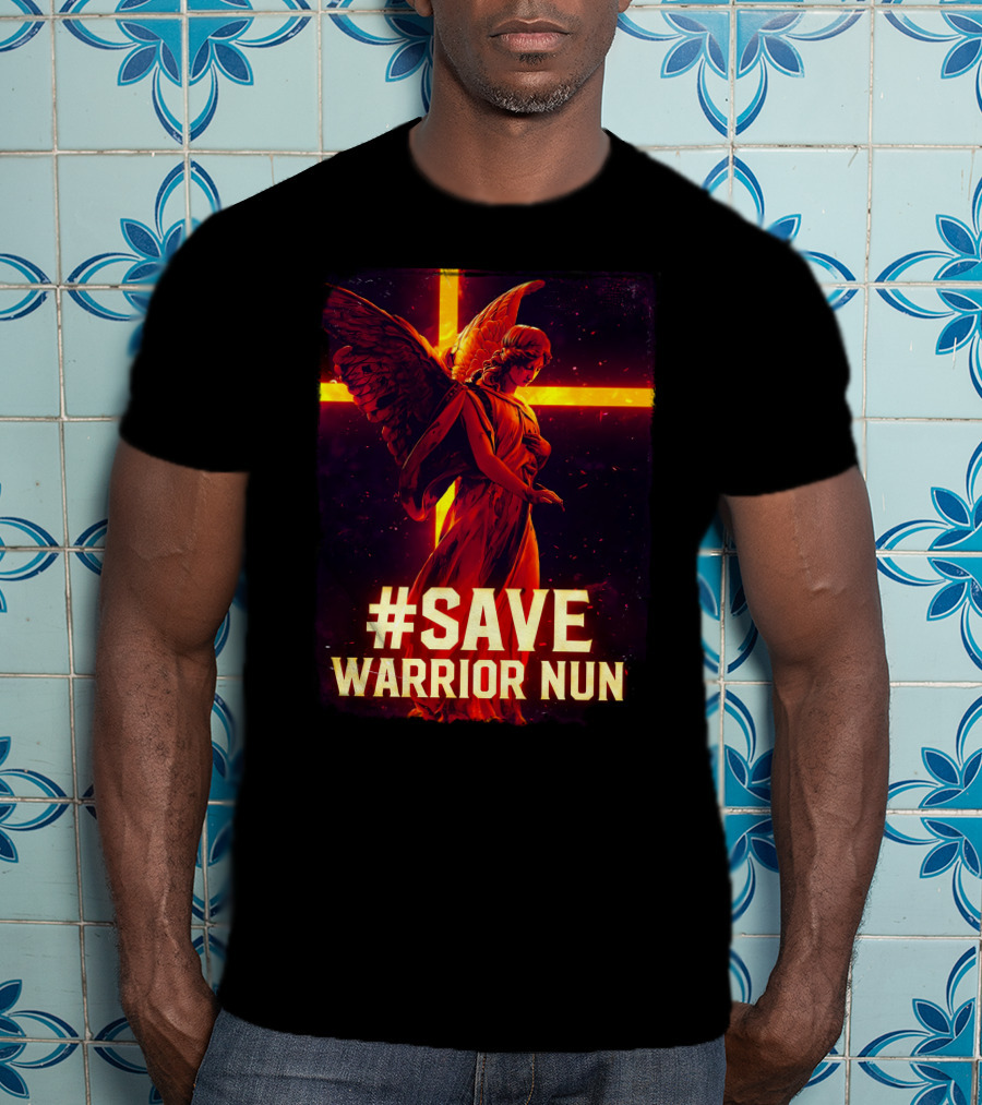 Save Warrior Nun Angel Red Cross T-Shirt