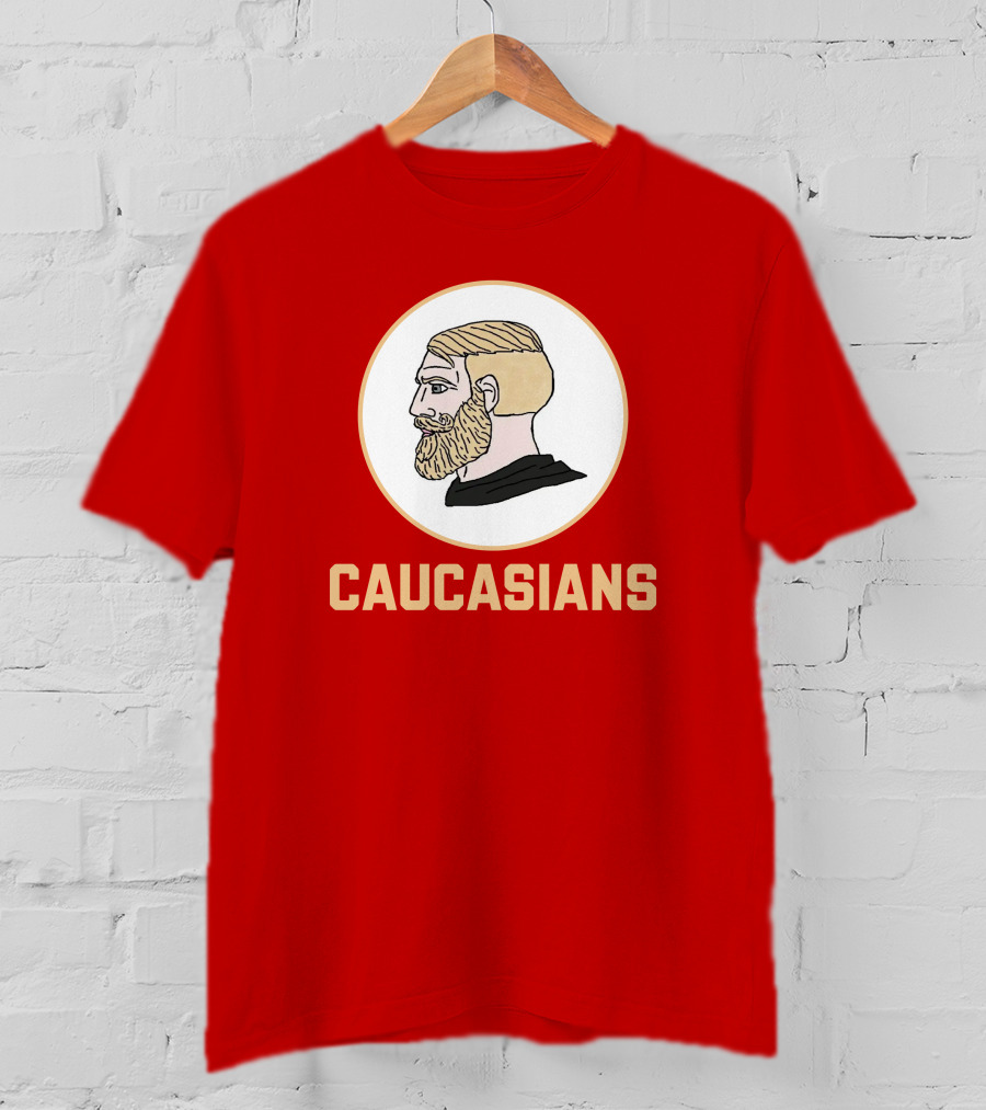 Caucasians Nordic Viking Profile Red T-Shirt