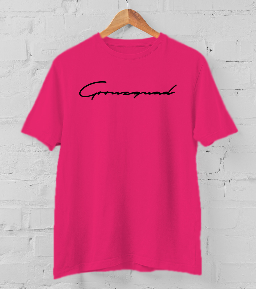 Cursive Goonzquad Red Lettering T-Shirt