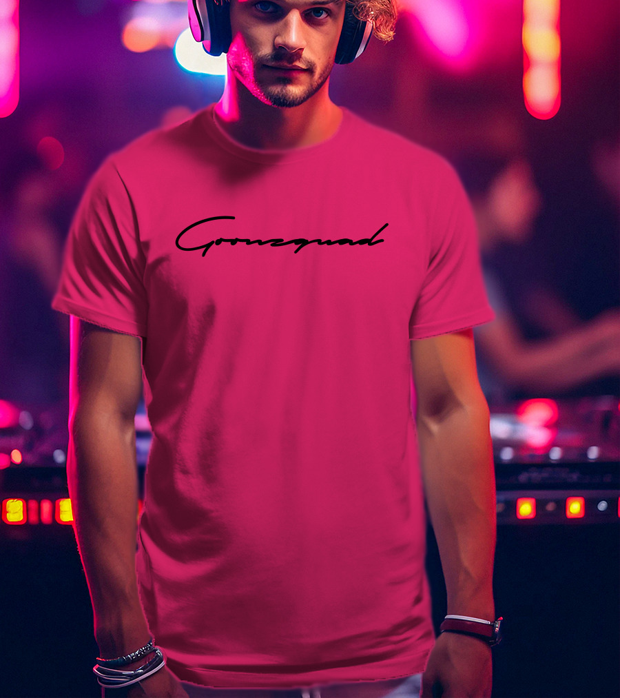 Cursive Goonzquad Red Lettering T-Shirt