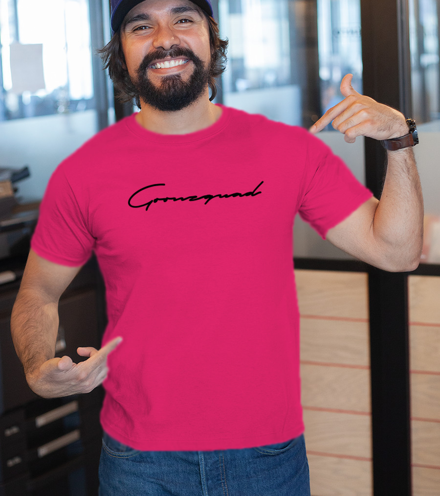 Cursive Goonzquad Red Lettering T-Shirt