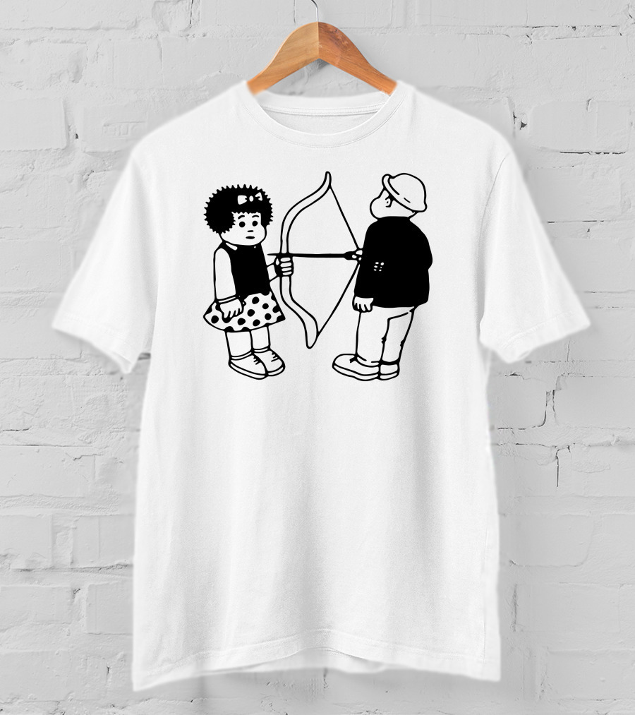 Vacancy Projects Rest Energy Nancy Style Comic Bow And Arrow Duo T-Shirt