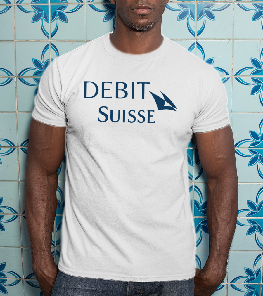 Debit Suisse Parody With Sail-Like T-Shirt