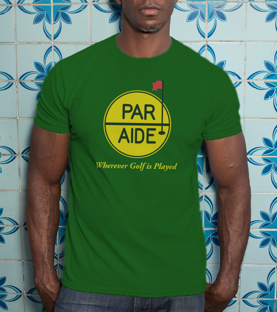 Par Aide Wherever Golf Is Played Circle With Flag T-Shirt