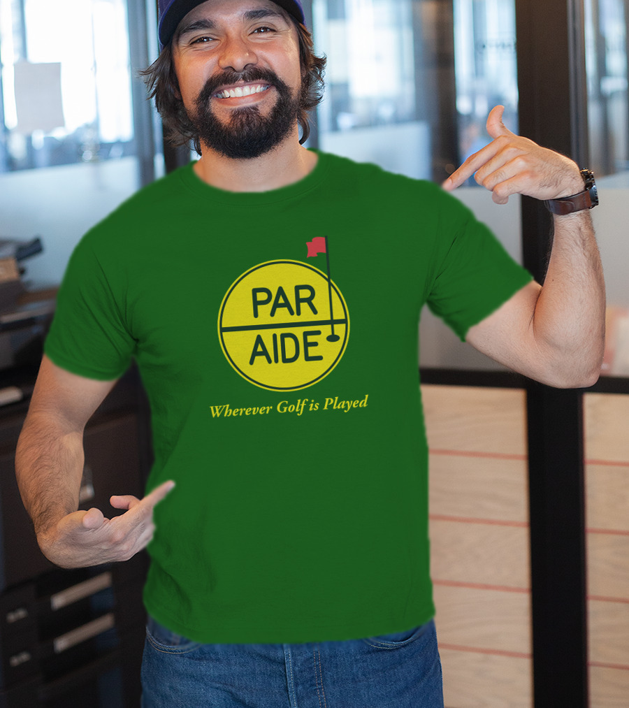 Par Aide Wherever Golf Is Played Circle With Flag T-Shirt