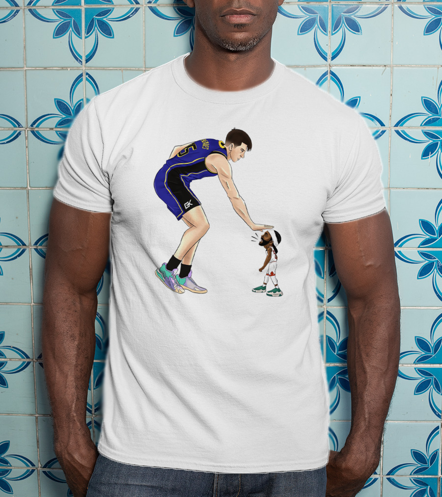 GoldenKnightGfx Basketball Players Size Comparison T-Shirt