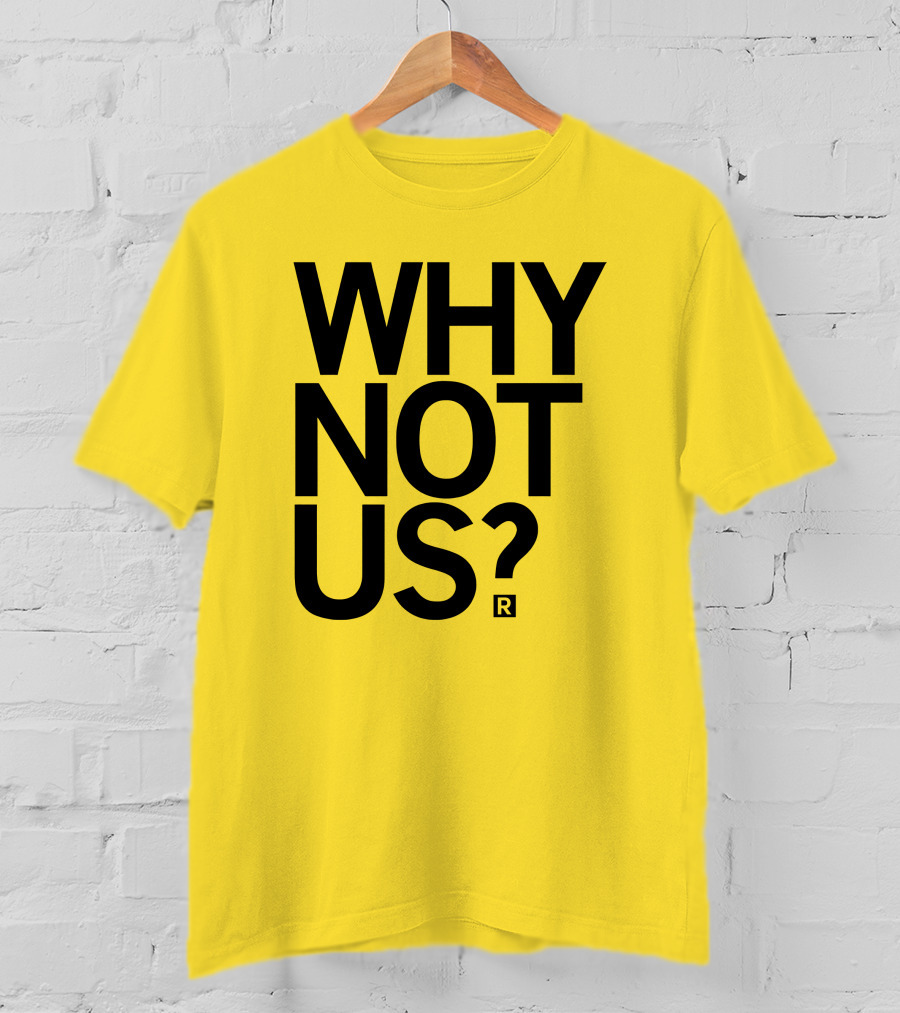 Holly Rowe Raygun Why Not Us? Gold T-Shirt