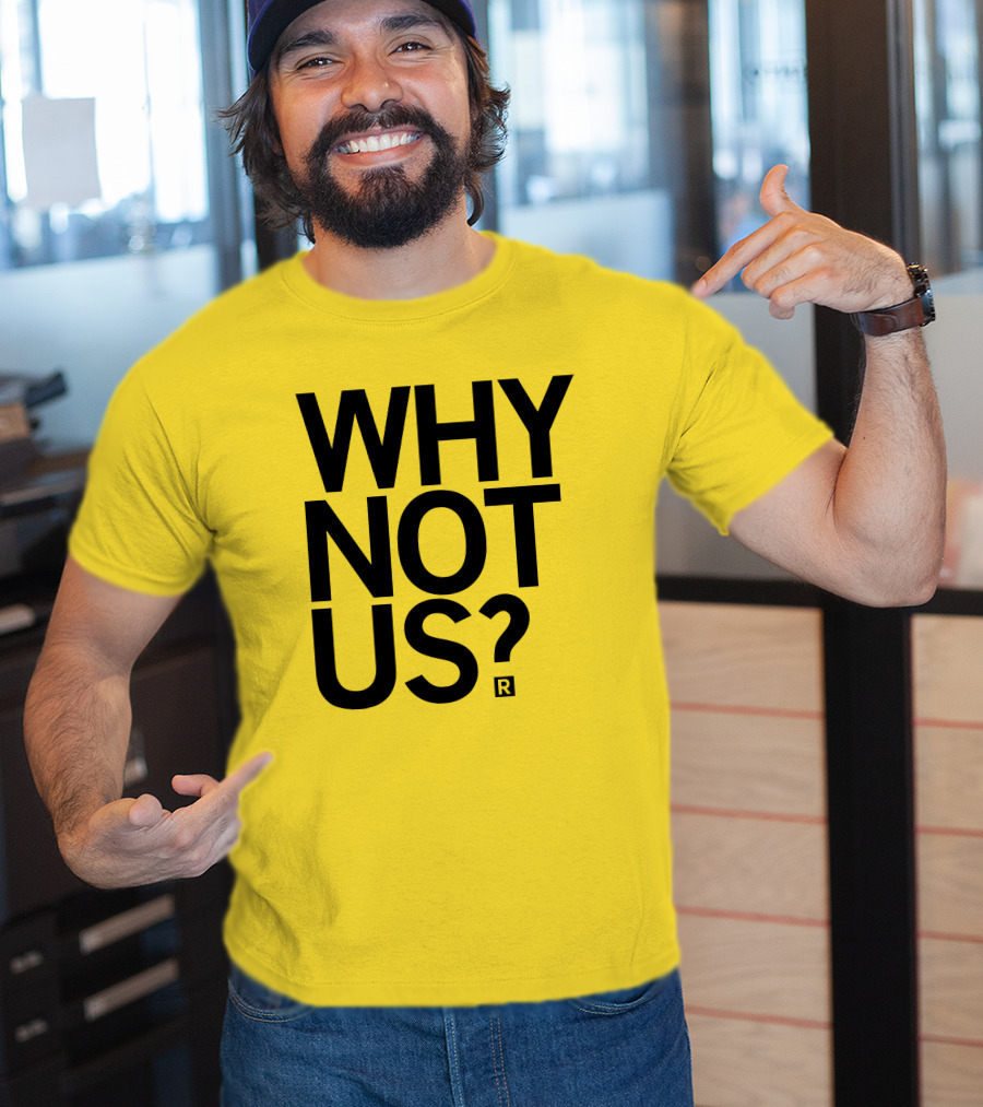 Holly Rowe Raygun Why Not Us? Gold T-Shirt