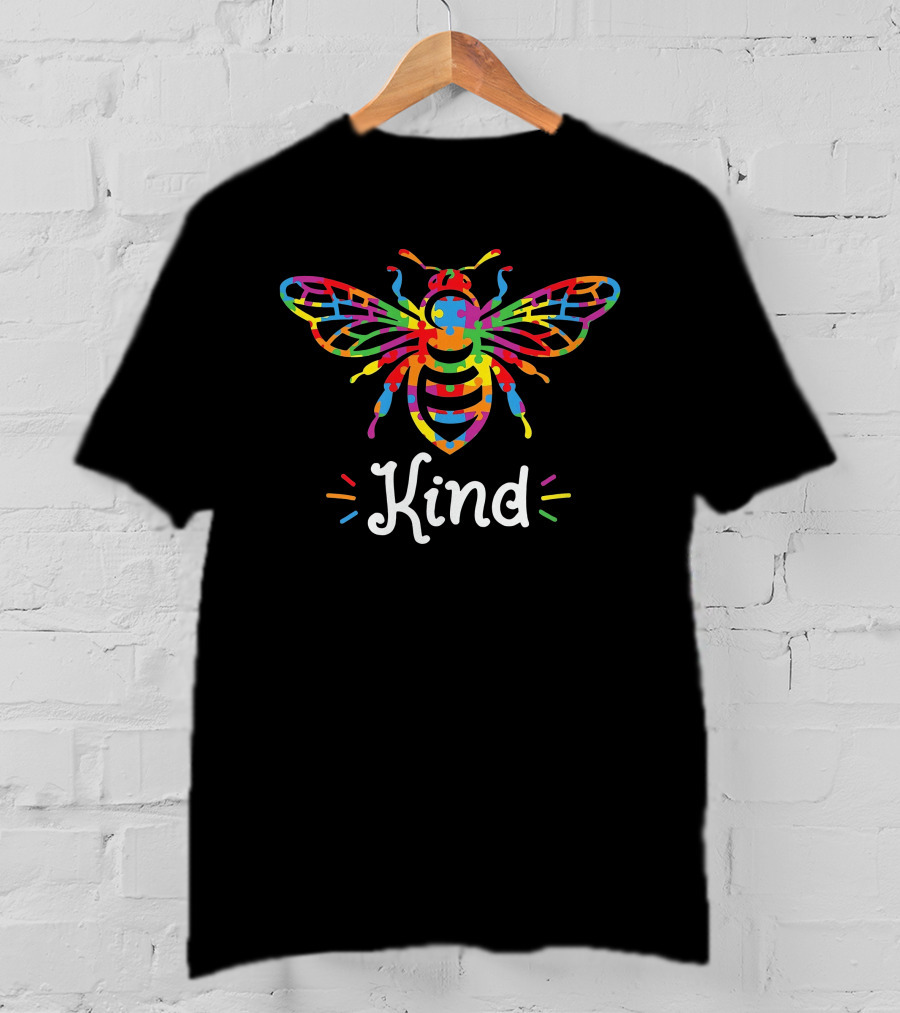 Cory Booker Kind Autism Puzzle Bee T-Shirt