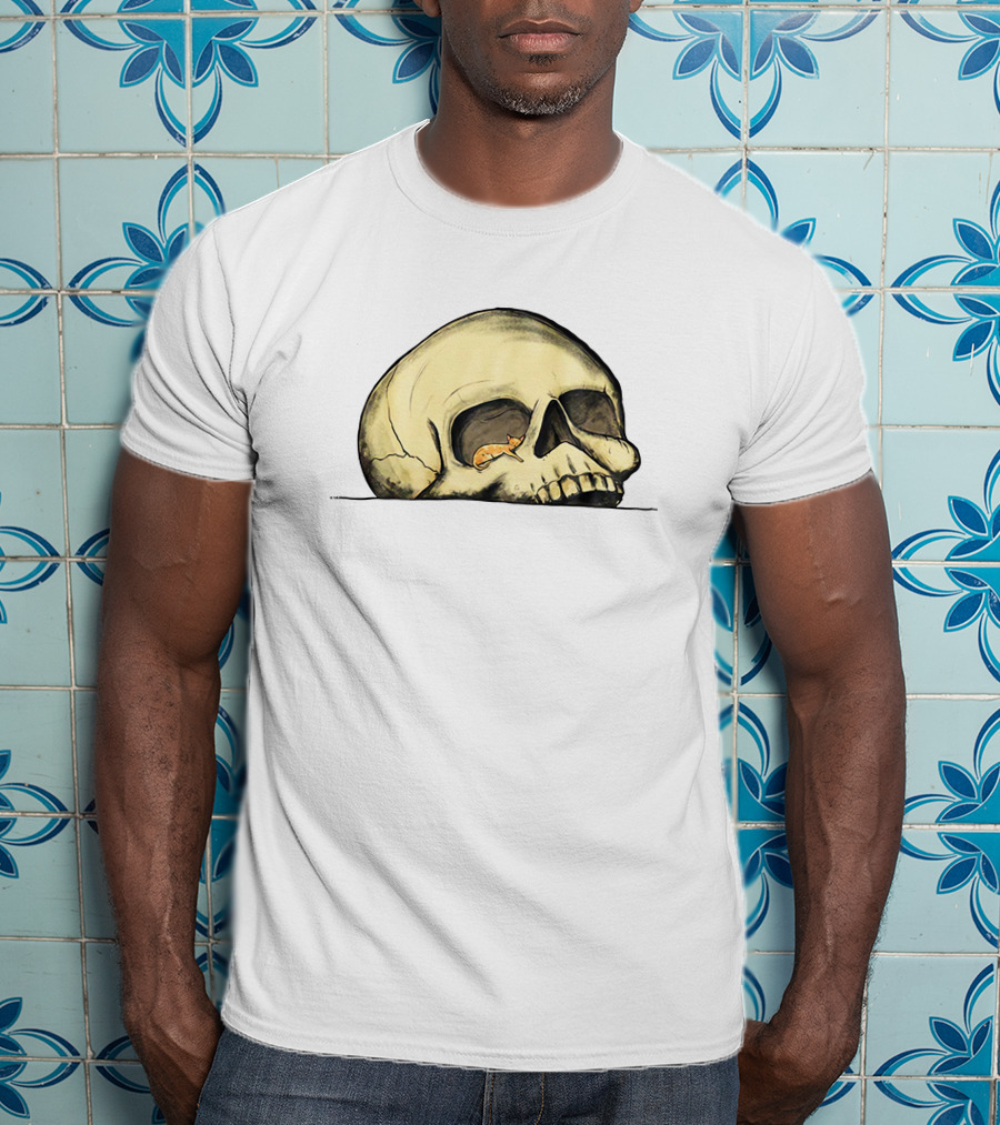 Studio Joog Soft Spot Skull With Sleeping Fox T-Shirt